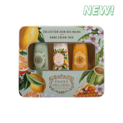 Panier des Sens Hand care gift set - Honey, Almond, and Provence 3 x