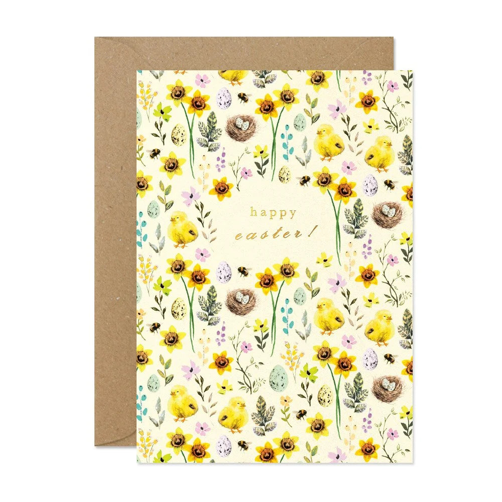 "Happy Easter" Repeat Greeting Card | Putti Fine Furnishings