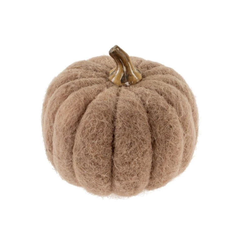 Oat Felt Pumpkin - Medium | Putti Fine Furnishings