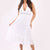 Broderie Anglaise Cotton Halter Dress - White