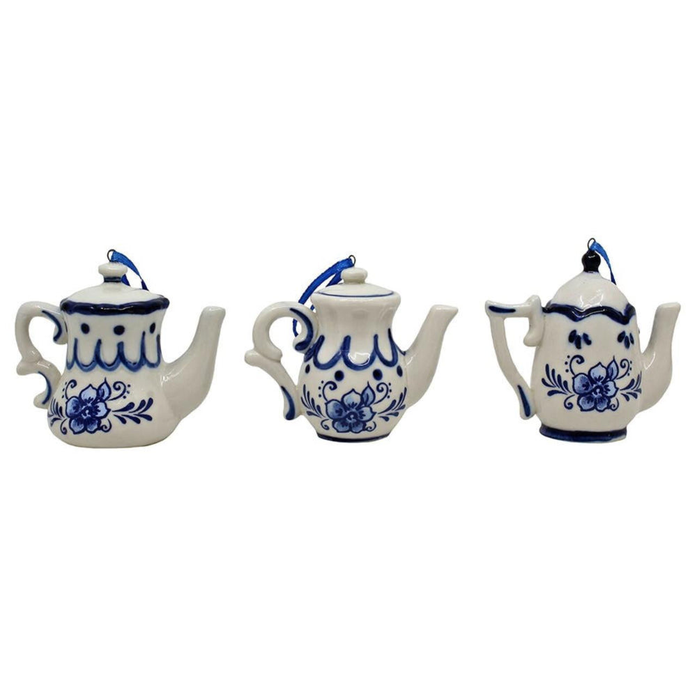 Delft Blue Porcelain Teapot | Putti Christmas Decorations