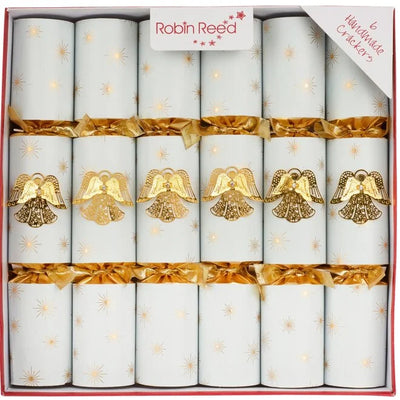 Robin Reed "Gold Jewelled Angel" Christmas Crackers | Putti Christmas