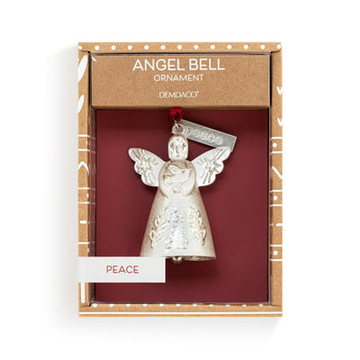 Mini Bell Angel Ornament - Peace