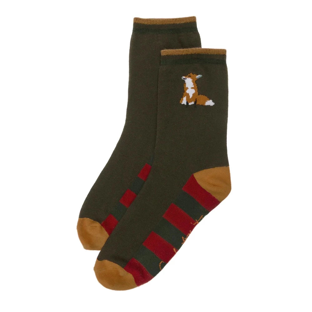 Soapie Allport Men’s “Foxes” Socks | Putti Fine Fashions