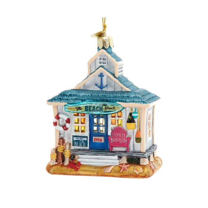 Noble Gems Beach Shack Ornament