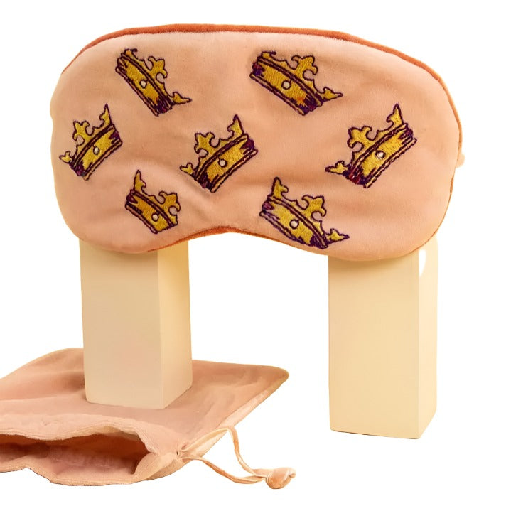 Lavender Velvet Eye Mask Crowns Blush