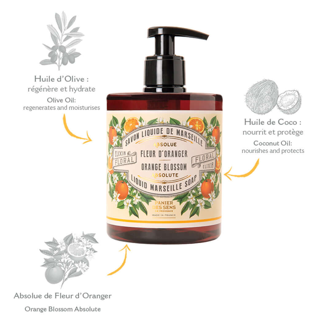 Panier des Sens Liquid Marseille Soap - Orange Blossom