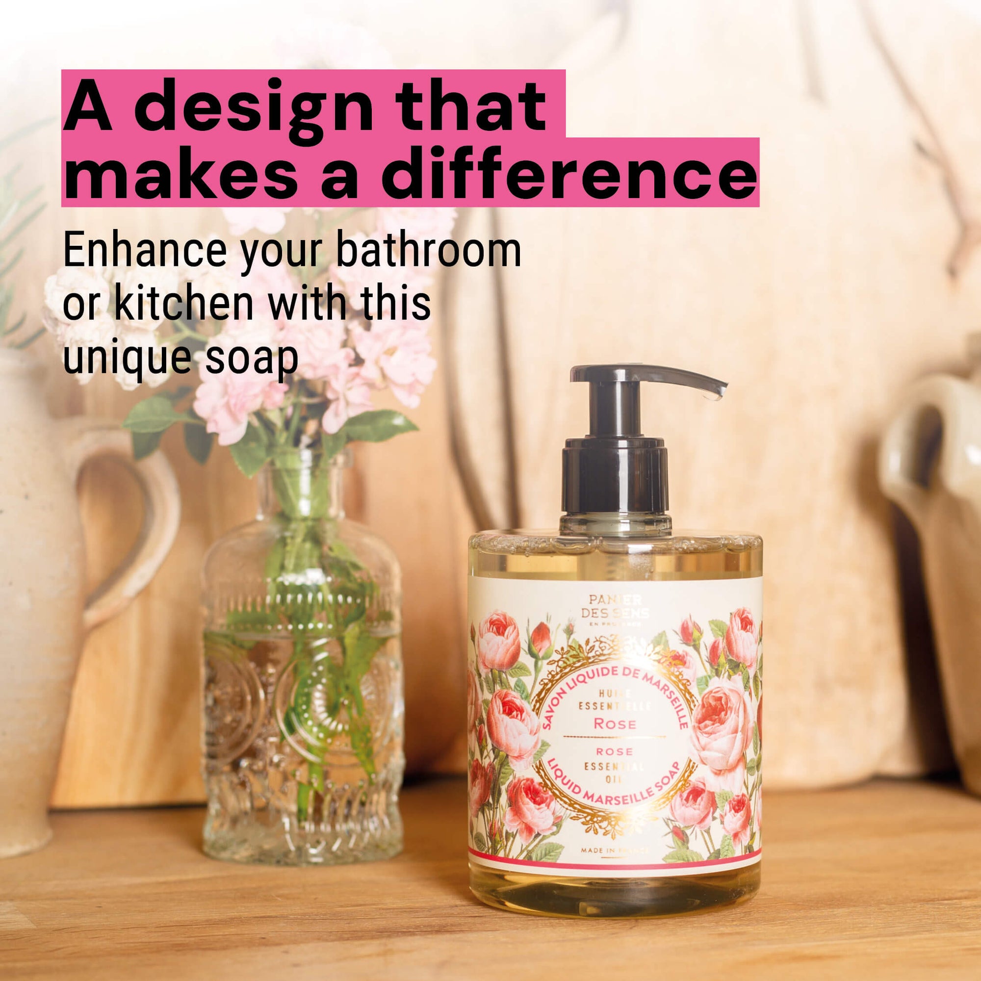 Panier des Sens Liquid Marseille soap - Rejuvenating Rose