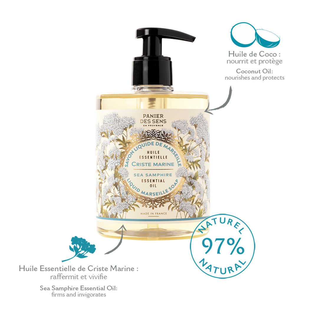 Panier des Sens Liquid Marseille Soap - Sea Samphire