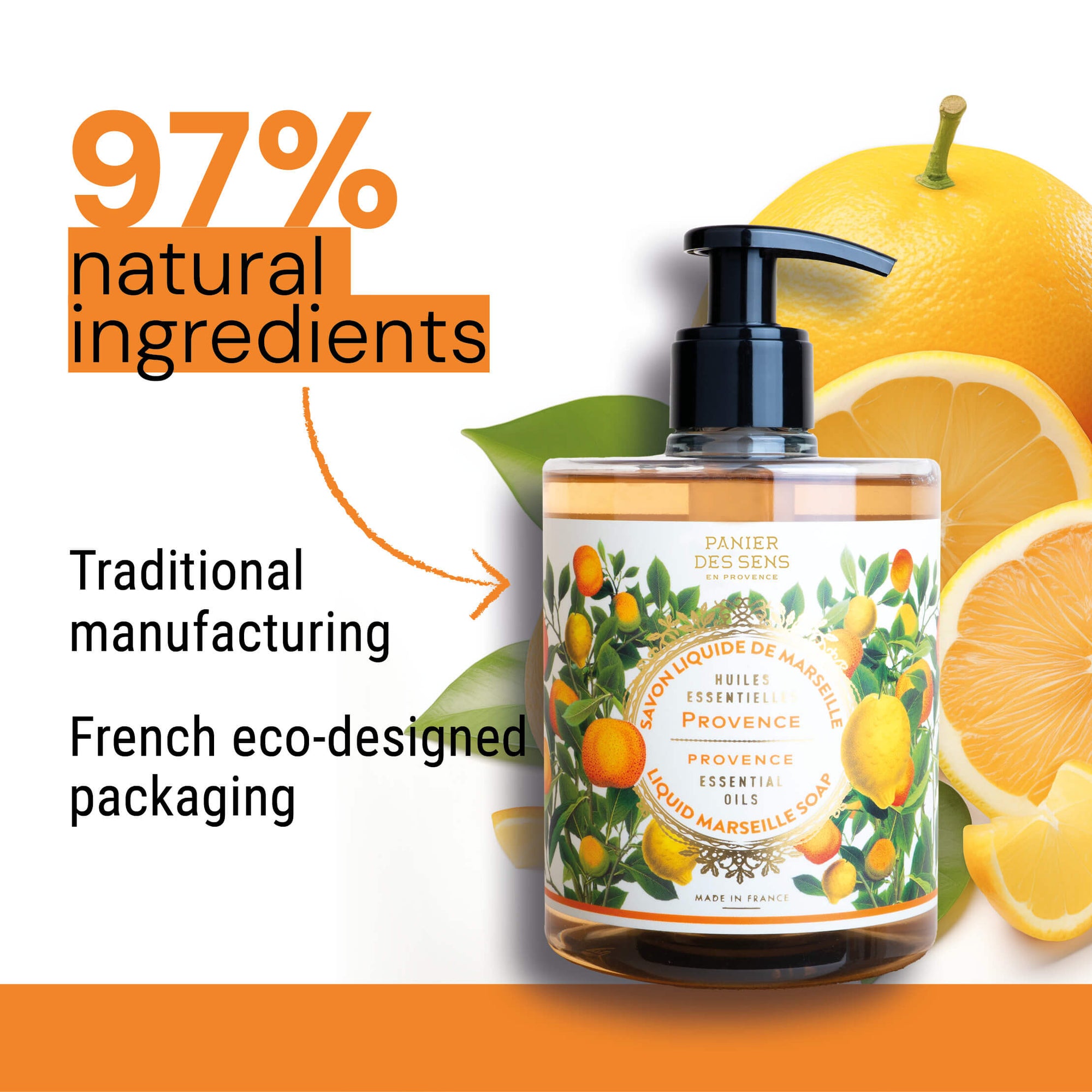 Panier des Sens Liquid Marseille soap - Soothing Provence