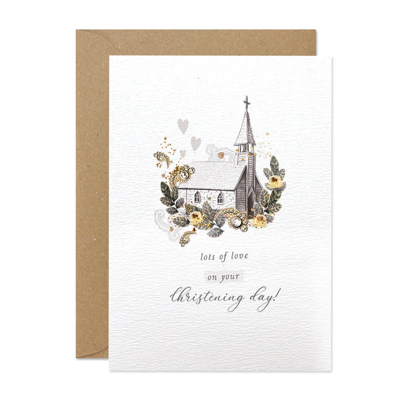 "Lots of Love on your Christening" Greeting Card