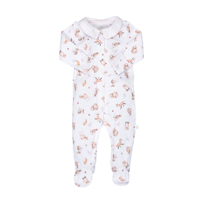 "Little Forest" Woodland Animal Baby Grow | Le Petite Putti