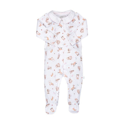 "Little Forest" Woodland Animal Baby Grow | Le Petite Putti