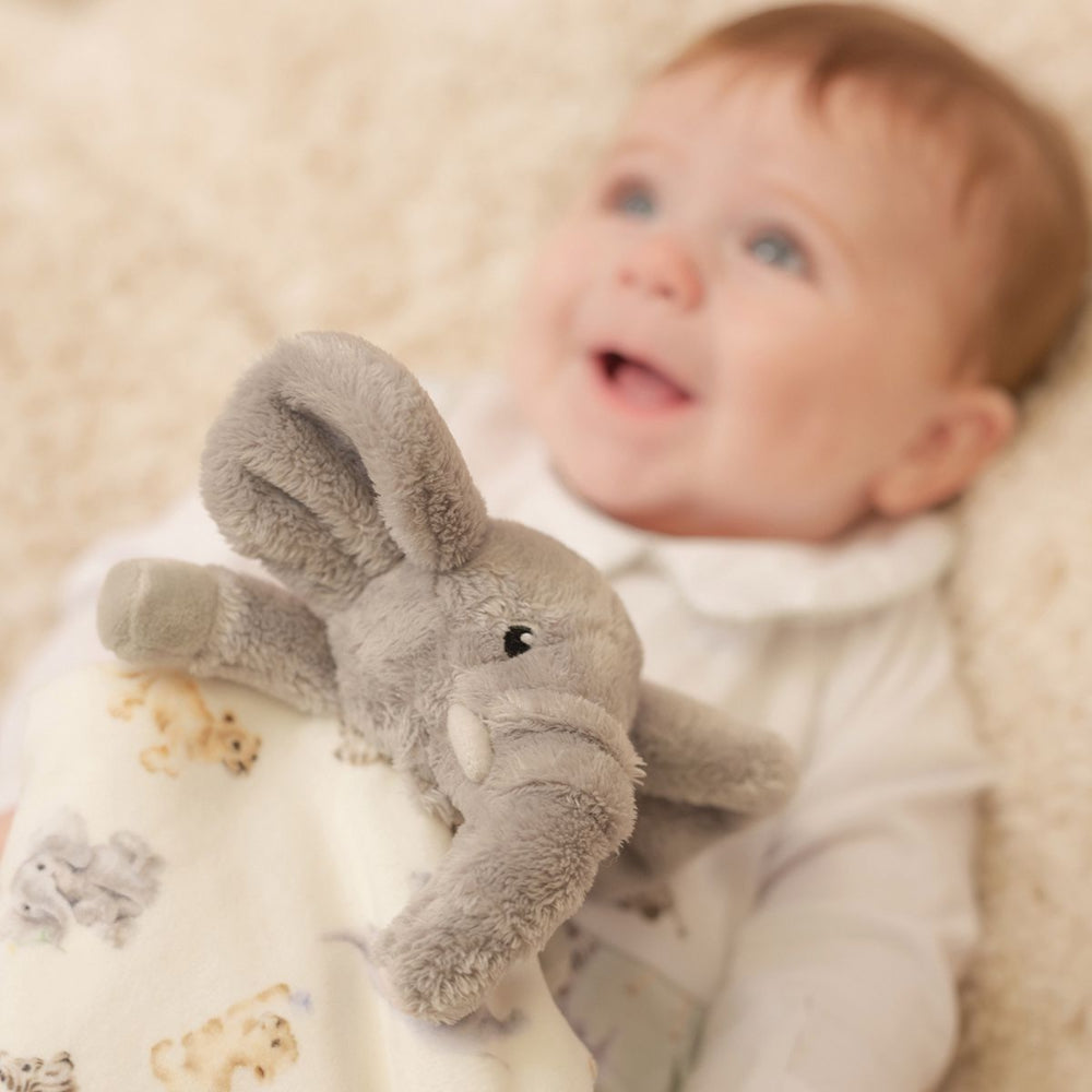 Wrendale "Little Savannah" Elephant Plush Comforter | Le Petite Putti
