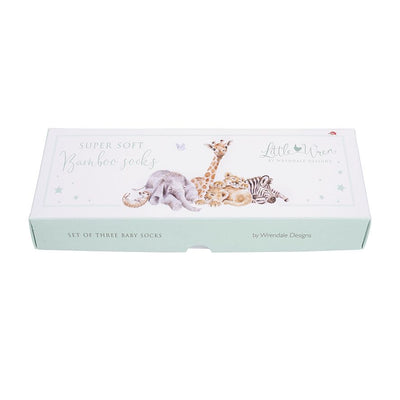 Wrendale "Little Savannah" African Animals Baby Socks | Le Petite Putti