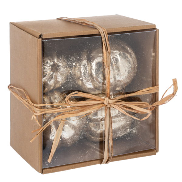 Gold Pumpkin Figurine - 4pc set | Putti Fall Celebrations