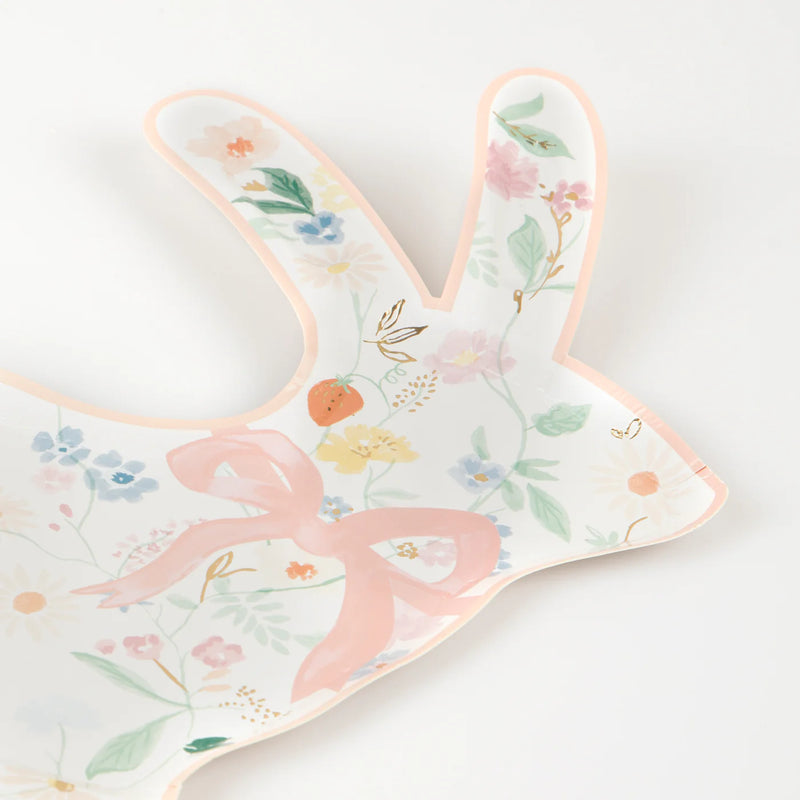 Meri Meri Floral Bunny Plates | Putti Party Supplies