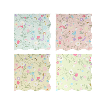 Meri Meri Laduree Paris Floral Small Napkins | Putti Party Supplies