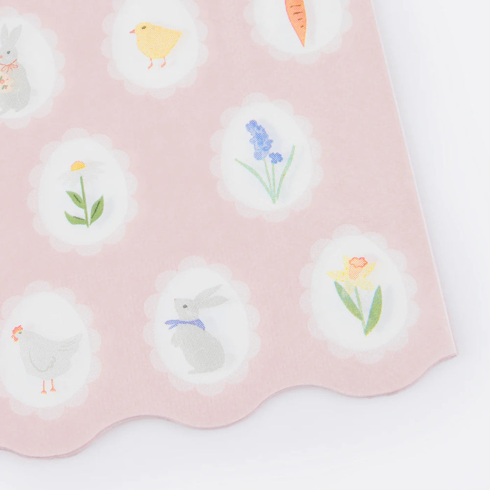 Meri Meri Easter Cameo Guest Napkins