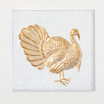 Gilded Turkey Metal Wall Art