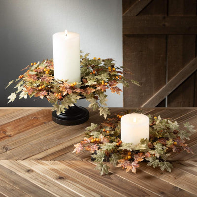 Small Mini Maple Leaf Wreath | Putti Fall Decor