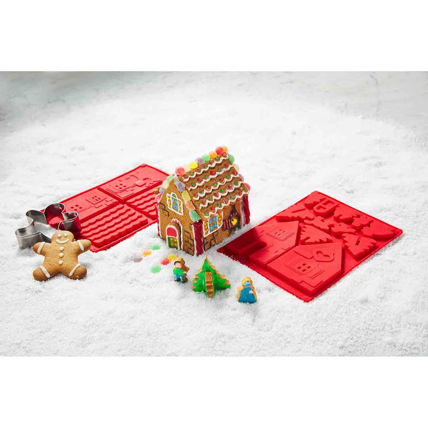 Silicone Gingerbread House Mold Set