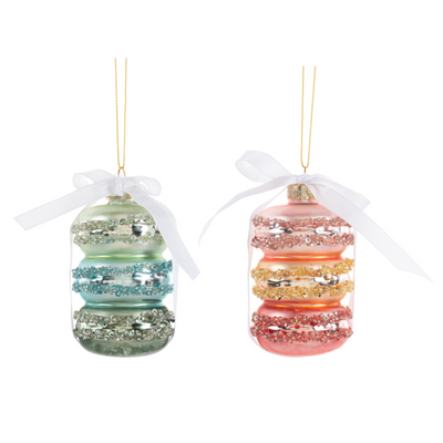 Mint Macaron Glass Ornament | Putti Christmas Decorations