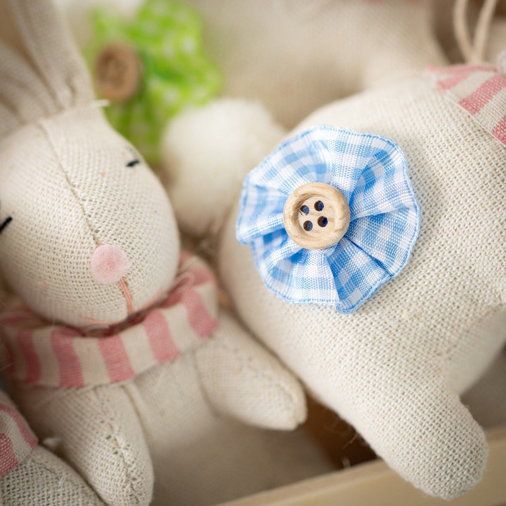 Cotton Bunny Ornament | Putti Fine Furnishings