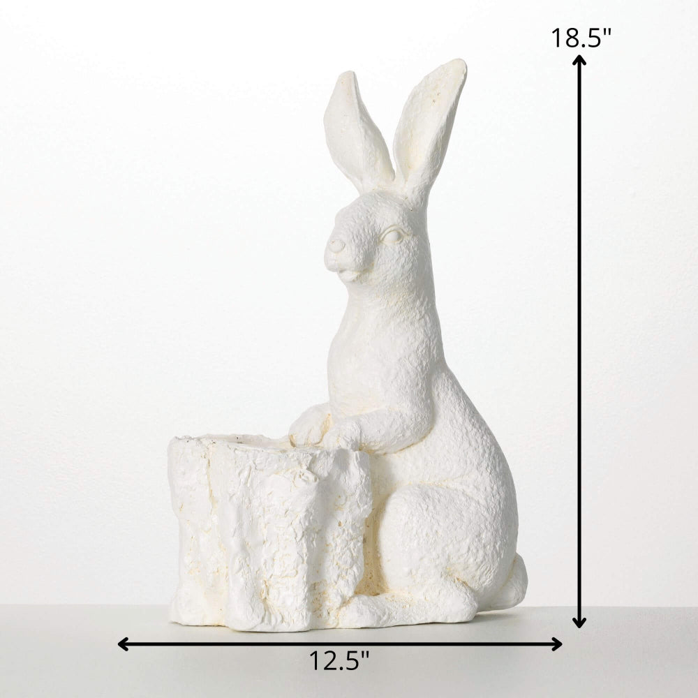 Sullivans White Rabbit Container | Putti Easter