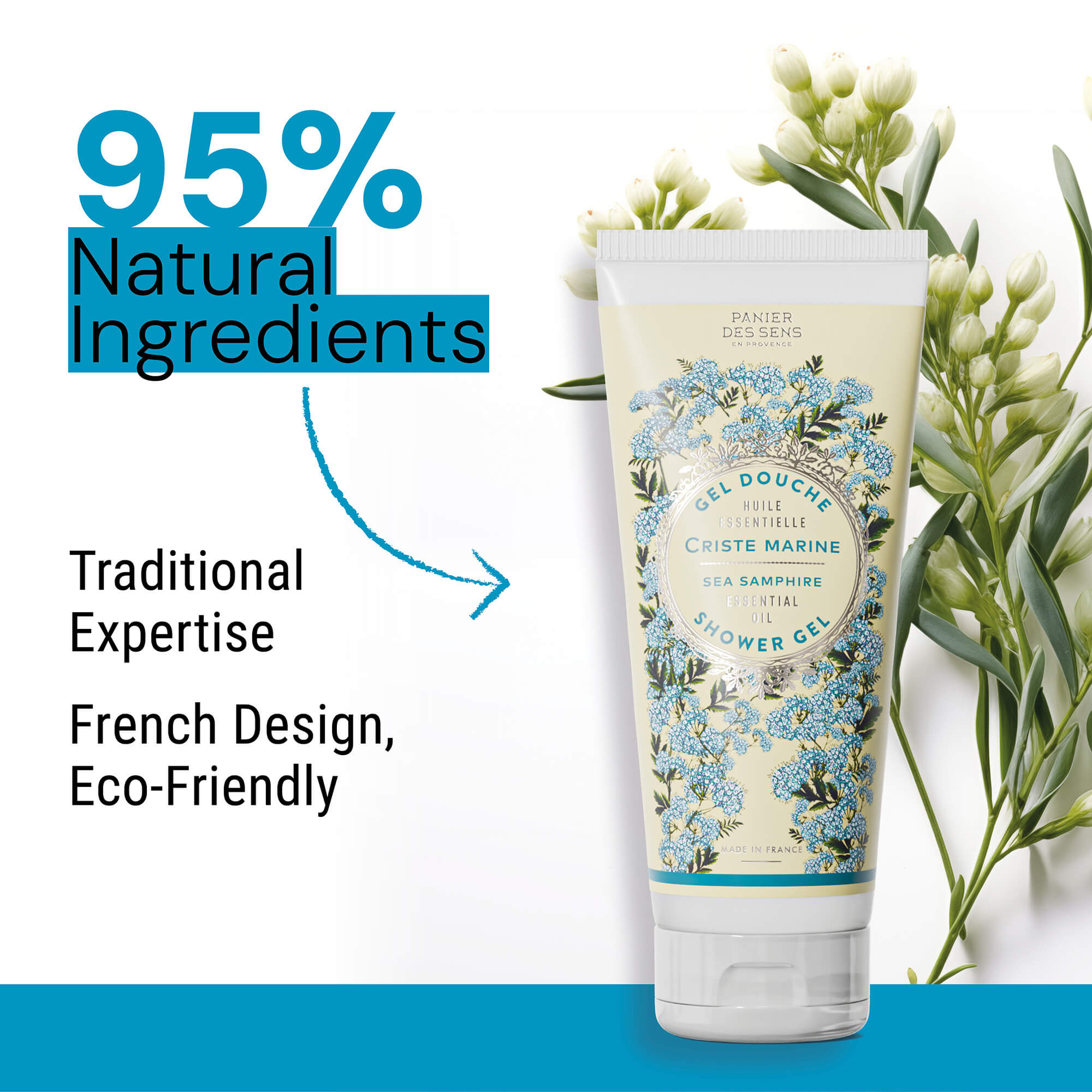 Panier des Sens Shower gel - Firming Sea Samphire