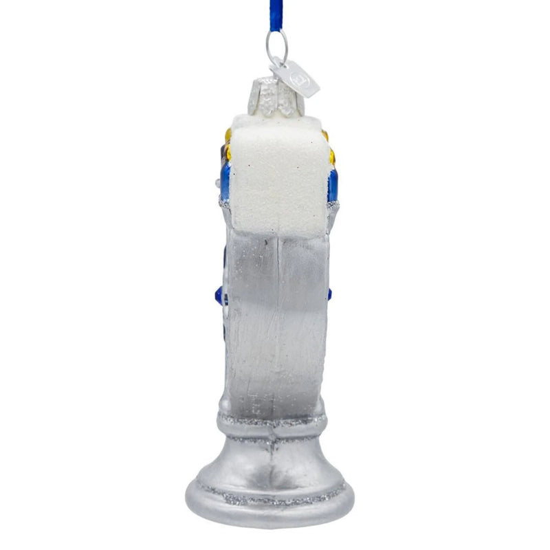 Noble Gems™ Glass Menorah Ornament | Putti Celebrations
