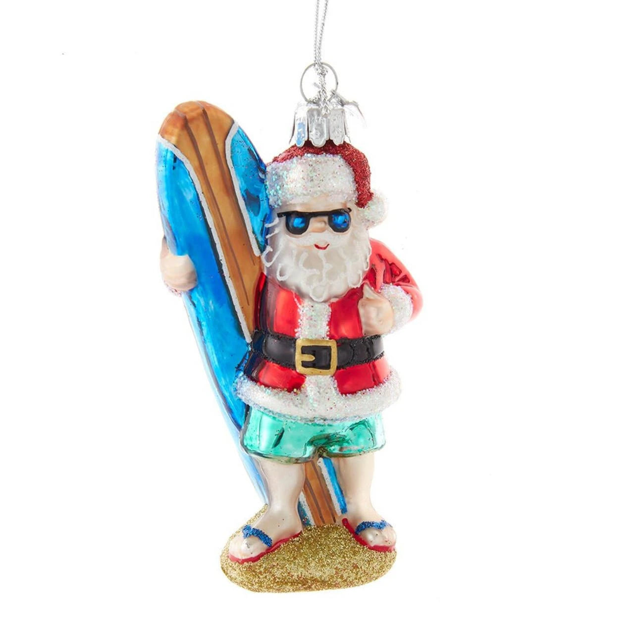 Noble Gems™ Glass Beach Santa Ornament | Putti Christmas Canada