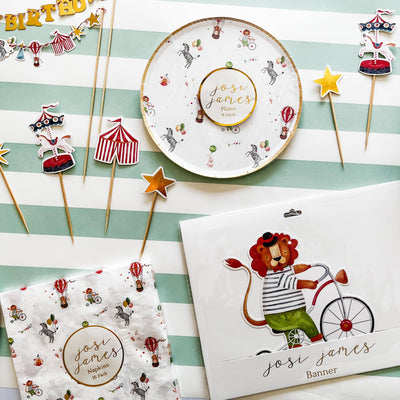 Josi James Carnival Cake Banner | Putti Party Supplies