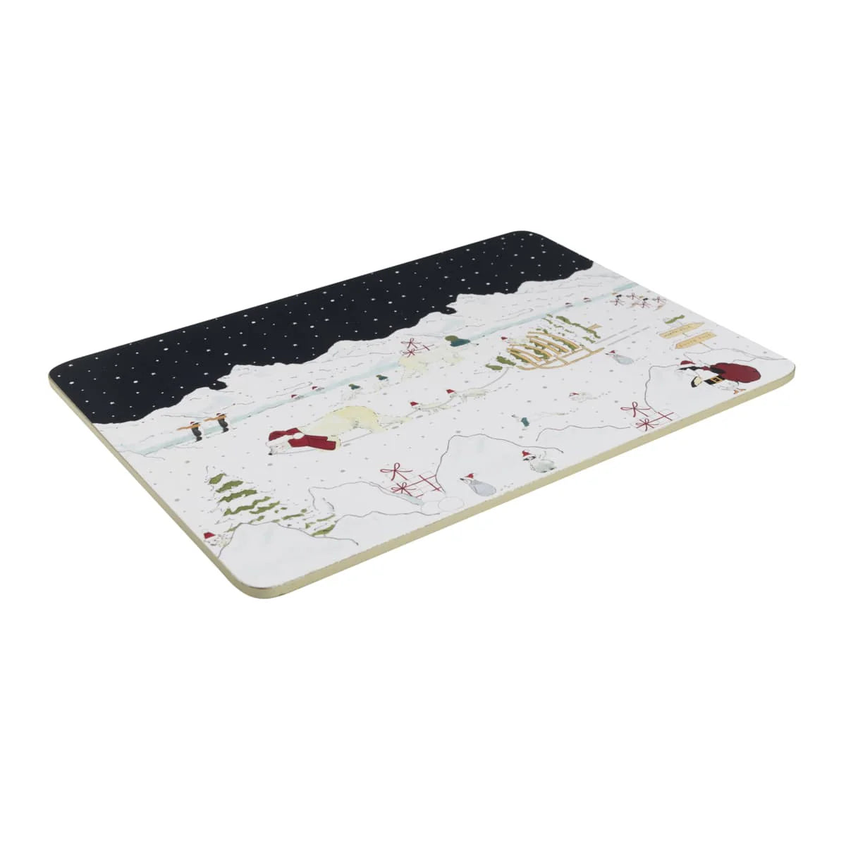 Sophie Allport "Snow Season" Lunch Placemat Set of 4 | Putti Christmas Entertaining