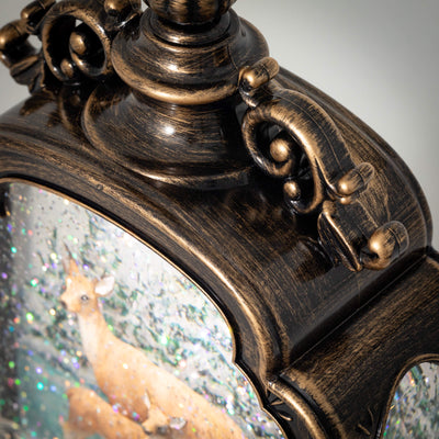 Winter Deer Shimmer LED Perpetual Snow Lantern