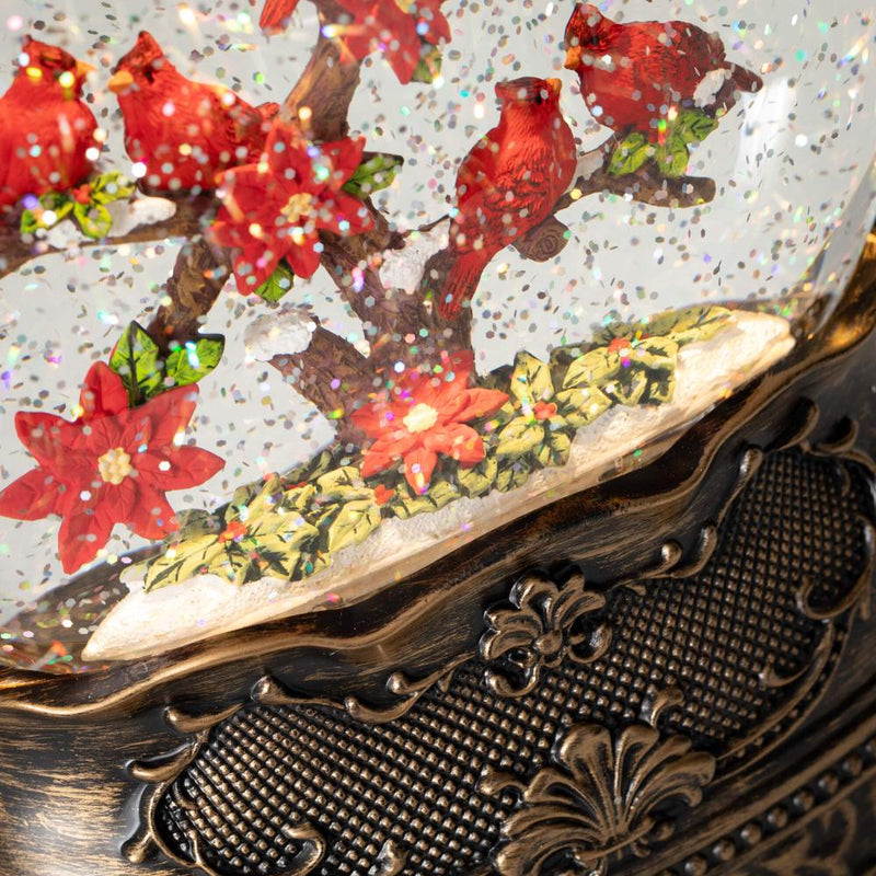 Cardinal Scene LED Lantern  | Putti Christmas Canada