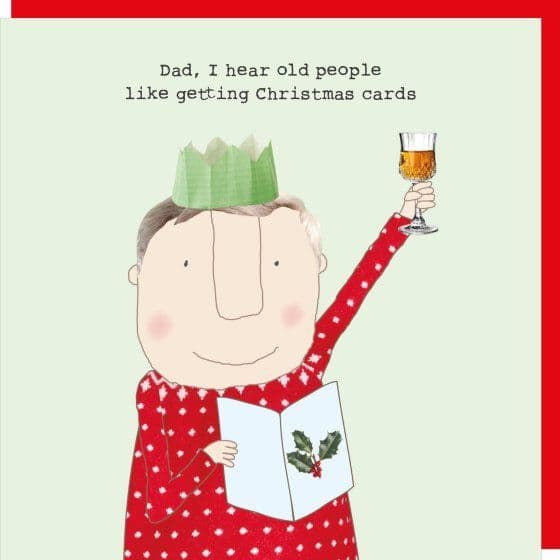 Rosie Made a Thing Christmas Card - Old Dad