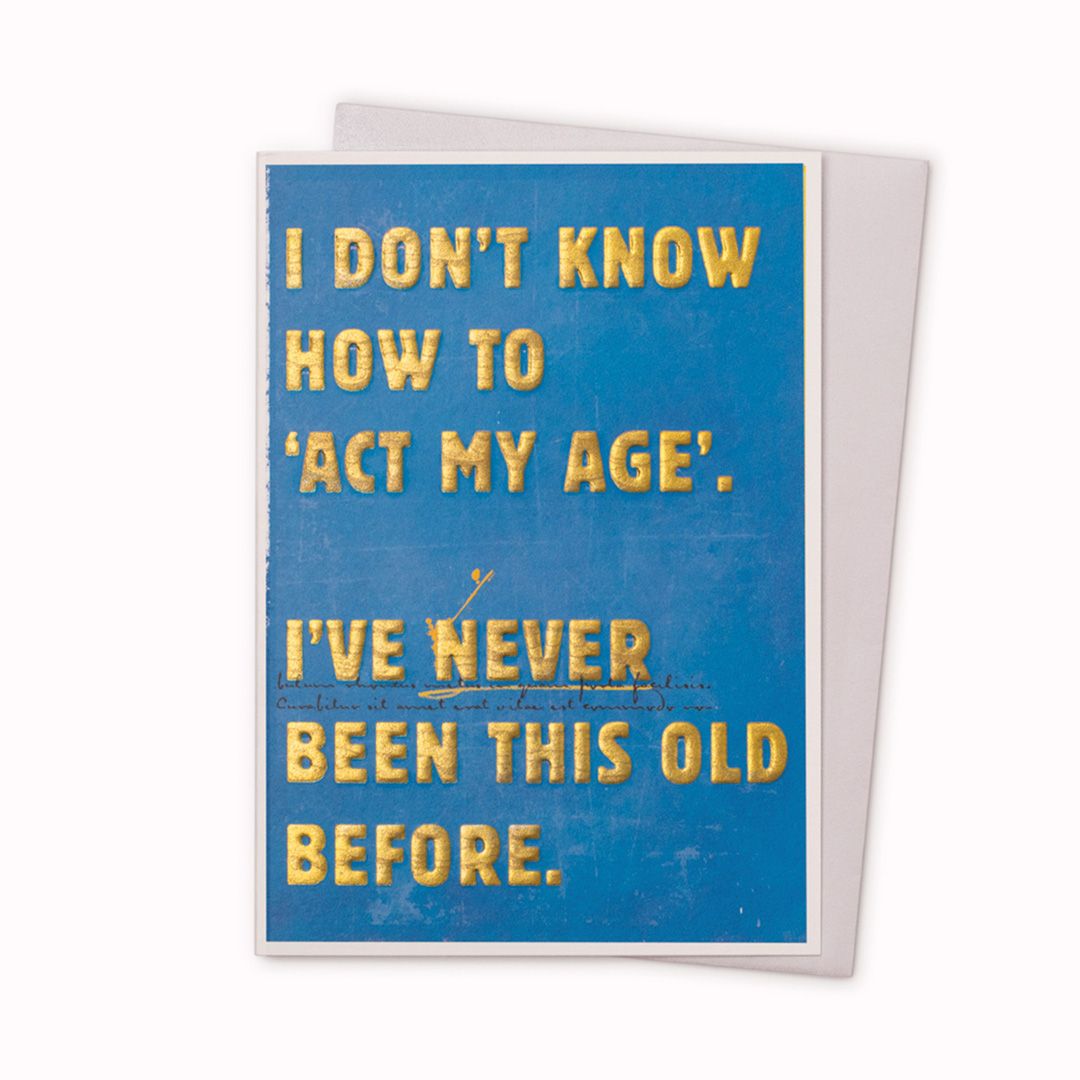 "Grow Up" Typographic Card | Putti Celebrations