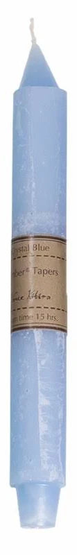 Vance Kitira Timber Taper Trunk Candle - Crystal Blue