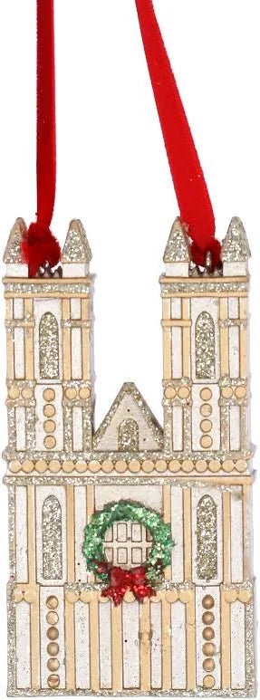 Gold Westminster Abbey Resin Ornament