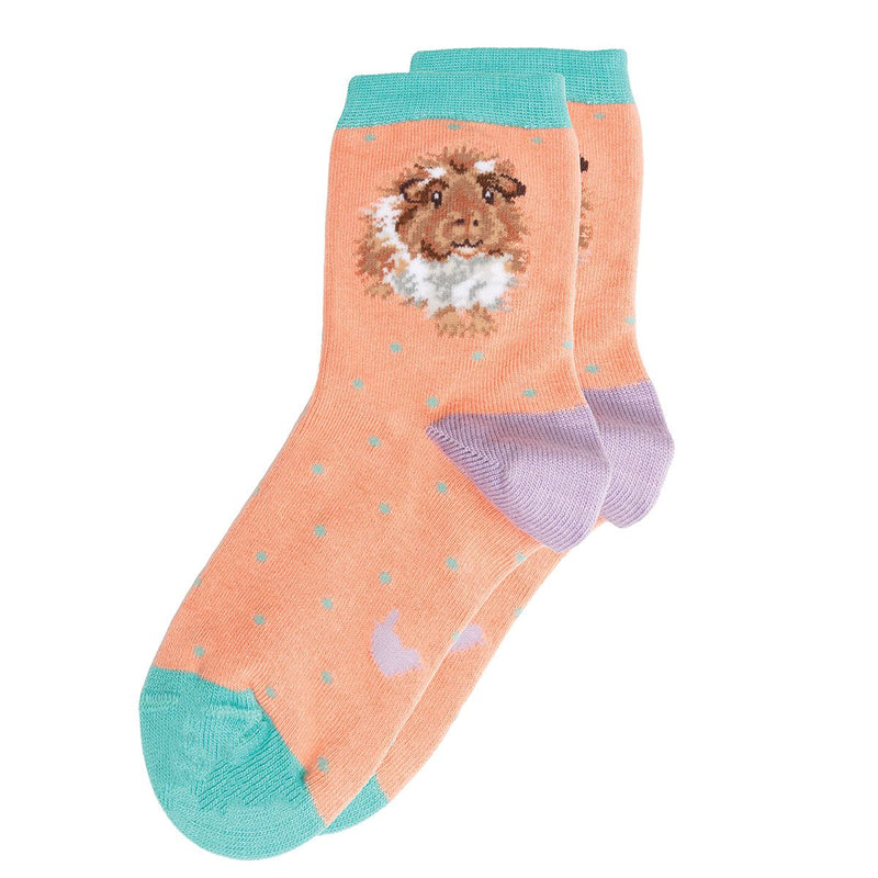 "Grinny Pig" Children's Guinea Pig Socks | Le Petite Putti