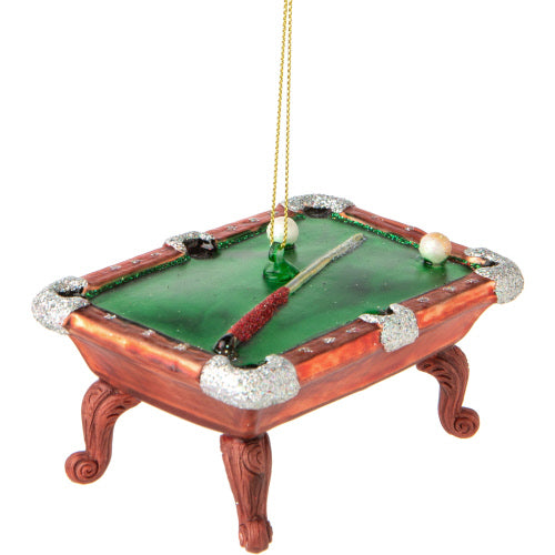 Resin Pool Table Glass Ornament | Putti Christmas Decorations