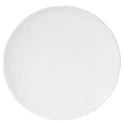 Bee White Stoneware Dessert Plate