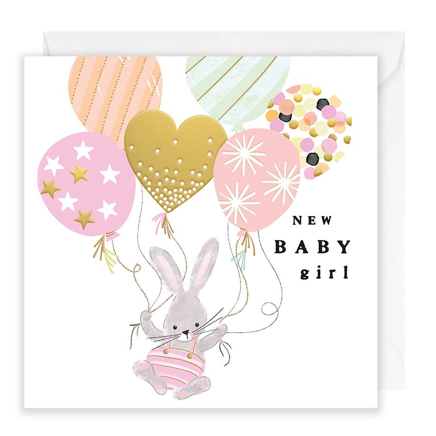 Bunny and Balloons - Baby Girl | Putti Celebrations