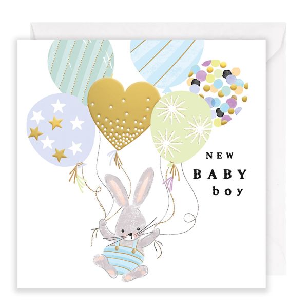 Bunny and Balloons - Baby Boy | Putti Celebrations