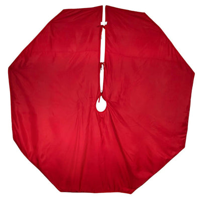 Kurt Adler Red & Green Gathered Border Large Tree Skirt | Putti Christmas