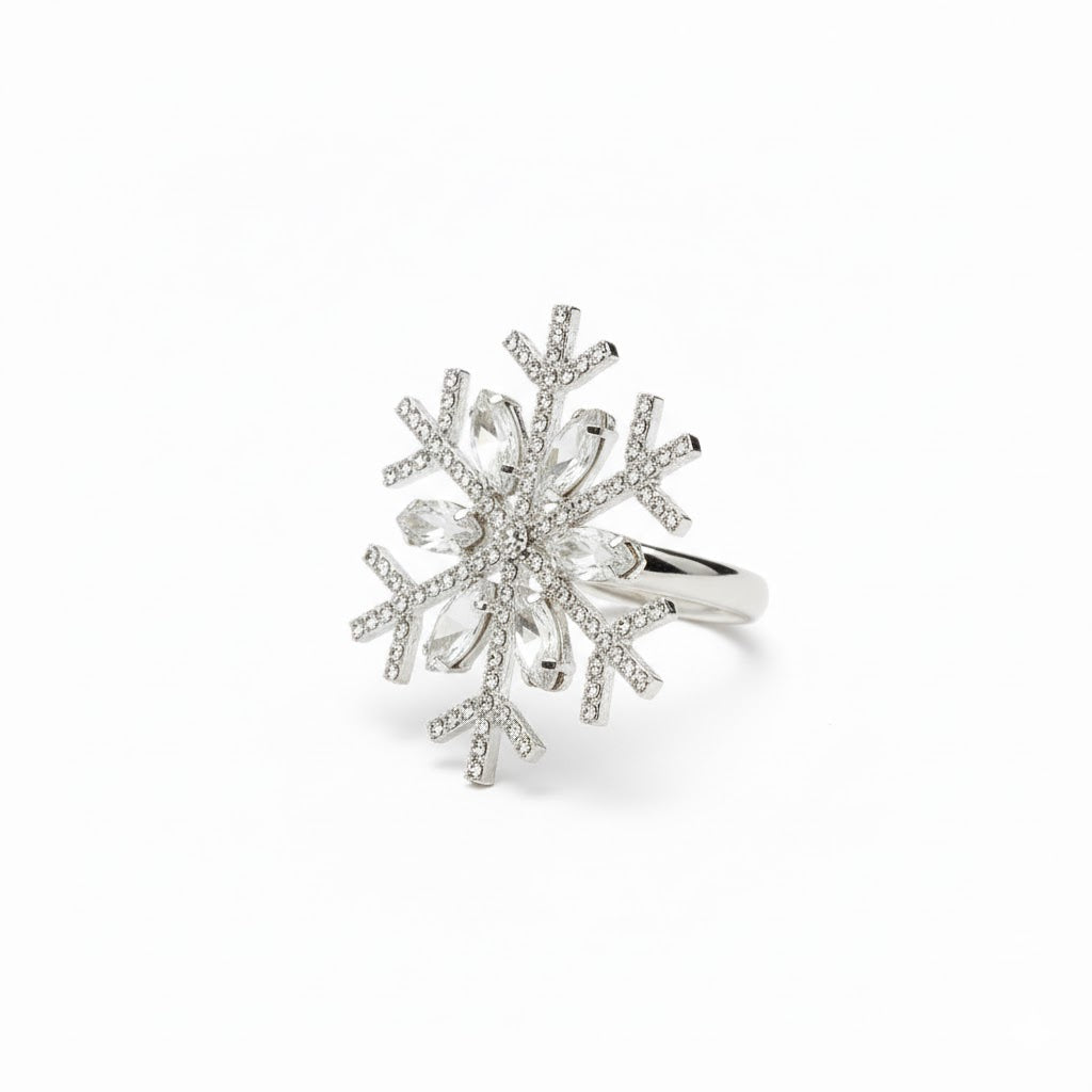 Jewelled Snowflake Napkin Ring