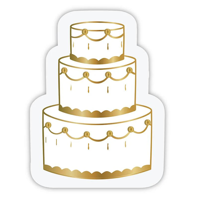Slant Collection Wedding Cake Die Cut Paper Napkin | Le Petite Putti