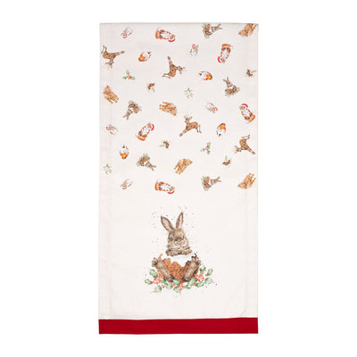 Winter Woodland Christmas Fabric Table Runner  | Putti Christmas Celebrations