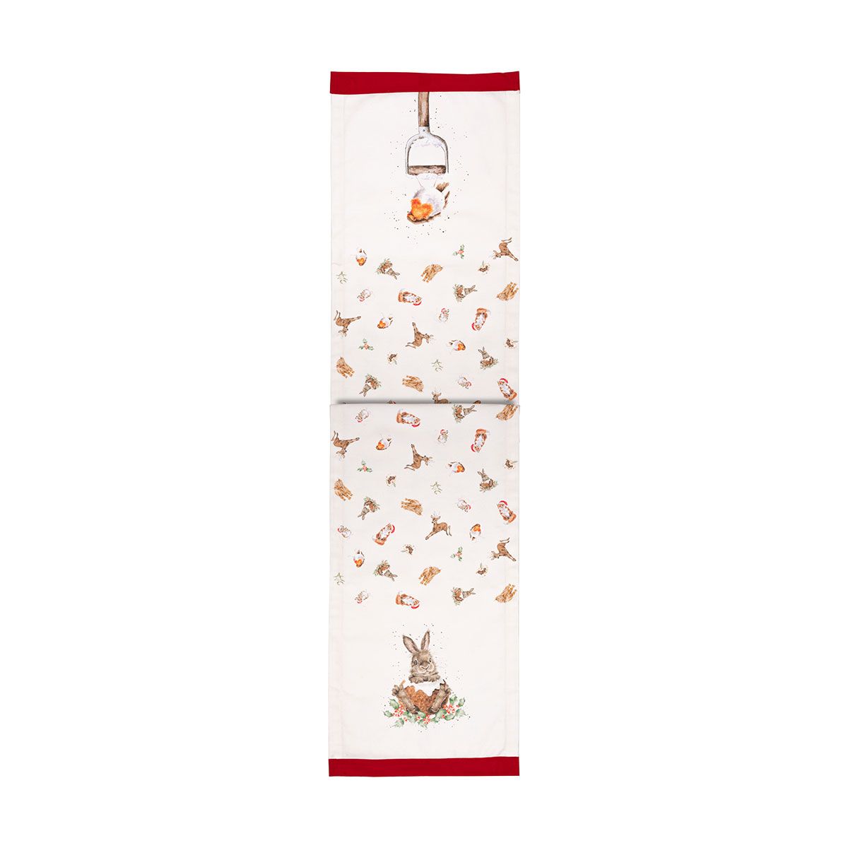 Winter Woodland Christmas Fabric Table Runner  | Putti Christmas Celebrations
